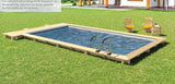 Stadszwembad 4,20 x 3,50 m vierkant model