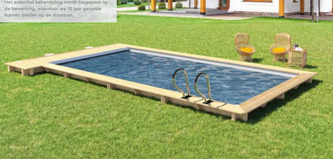 Stadszwembad 6 x 2,5 m rechthoekig model