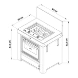 MODULO COMBI OVEN EN KOOKPLAAT